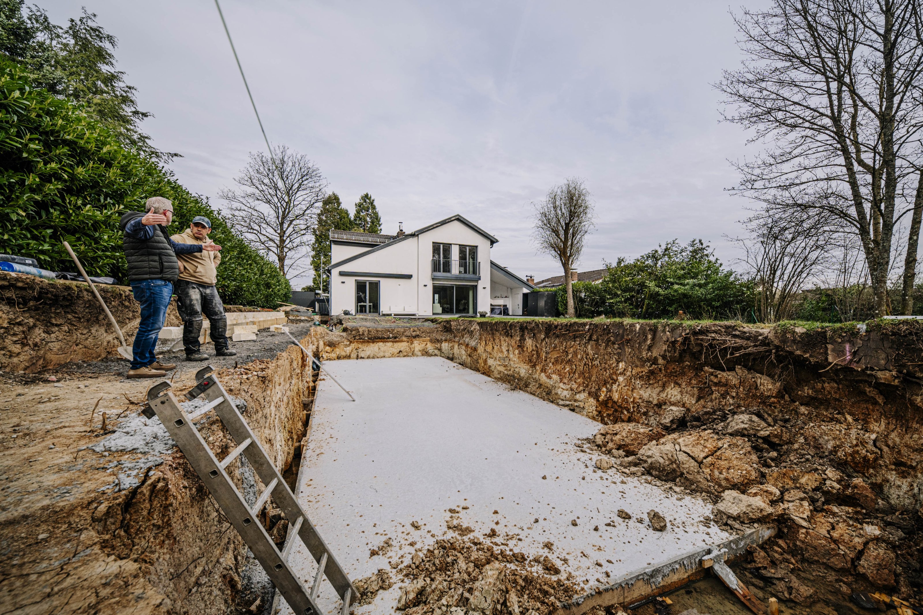 Bauphase — Erdarbeiten